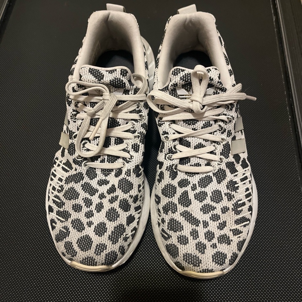 adidas Black and White Patterned Sneakers